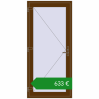 Ціноутворення Вхідні двері 950x2050 мм REHAU Euro-Design 60 WALNUT з двох сторін. Ціна: €633.30