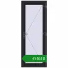 Ціноутворення Вхідні двері 800x2100 мм REHAU SYNEGO BLACK_ULTI-MATT ззовні. Ціна: ₴41,860.94