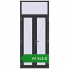 Ціноутворення Вхідні двері 1100x2600 мм REHAU Euro-Design 60 ANTHRACITE_GREY_GLATT з двох сторін. Ціна: ₴44,568.47