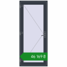 Ціноутворення Вхідні двері 900x2100 мм REHAU SYNEGO ANTHRACITE_GREY_STRUKTURAL з двох сторін. Ціна: ₴46,169.14
