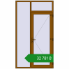 Ціноутворення Вхідні двері 1400x2500 мм REHAU Euro-Design 60 GOLDEN OAK ззовні. Ціна: ₴32,780.72