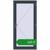 Ціноутворення Вхідні двері 1000x2100 мм REHAU Euro-Design 60 ANTHRACITE_GREY_STRUKTURAL ззовні. Ціна: €644.56