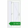 Ціноутворення Вхідні двері 950x1998 мм REHAU Euro-Design 60 Білий (RAL 9016) з двох сторін. Ціна: ₴20,146.25