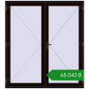 Ціноутворення Вхідні двері 1980x2200 мм REHAU Brillant-Design BLACK_BROWN з двох сторін. Ціна: ₴65,043.41