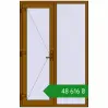 Ціноутворення Вхідні двері 1290x2000 мм REHAU SYNEGO GOLDEN OAK з двох сторін. Ціна: ₴48,615.94
