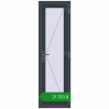 Ціноутворення Вхідні двері 600x2000 мм REHAU Euro-Design 60 ANTHRACITE_GREY_STRUKTURAL з двох сторін. Ціна: ₴21,320.28