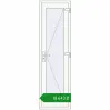 Ціноутворення Вхідні двері 600x2050 мм REHAU Euro-Design 60 Білий (RAL 9016) з двох сторін. Ціна: ₴18,643.34