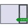Ціноутворення Вхідні двері 2800x2000 мм REHAU Euro-Design 60 ANTHRACITE_GREY_STRUKTURAL з двох сторін. Ціна: ₴36,806.61