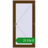 Ціноутворення Вхідні двері 1000x2100 мм REHAU Euro-Design 60 WALNUT з двох сторін. Ціна: ₴25,535.70