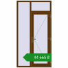 Ціноутворення Вхідні двері 1180x2270 мм REHAU Brillant-Design WALNUT з двох сторін. Ціна: ₴44,665.07