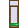 Ціноутворення Entrance doors 930x2750 mm REHAU Euro-Design 60 WALNUT two-sided. Ціна: ₴32,337.54