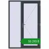 Ціноутворення Вхідні двері 1400x2100 мм REHAU SYNEGO ANTHRACITE_GREY_STRUKTURAL з двох сторін. Ціна: ₴55,292.97