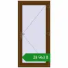 Ціноутворення Вхідні двері 950x1950 мм REHAU Brillant-Design WALNUT з двох сторін. Ціна: ₴28,962.54