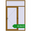 Ціноутворення Вхідні двері 1600x2500 мм REHAU Brillant-Design LIGHT_OAK з двох сторін. Ціна: ₴42,863.61
