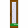 Ціноутворення Вхідні двері 600x1900 мм REHAU Euro-Design 60 GOLDEN OAK з двох сторін. Ціна: ₴27,278.47