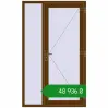 Ціноутворення Вхідні двері 1270x2100 мм REHAU SYNEGO WALNUT з двох сторін. Ціна: ₴48,935.96