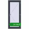 Ціноутворення Вхідні двері 900x2000 мм REHAU Euro-Design 60 ANTHRACITE_GREY_STRUKTURAL з двох сторін. Ціна: ₴24,046.01