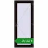 Ціноутворення Вхідні двері 900x2200 мм REHAU Euro-Design 60 BLACK_BROWN з двох сторін. Ціна: ₴25,066.26