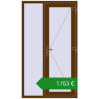 Ціноутворення Вхідні двері 1150x2000 мм REHAU SYNEGO WALNUT ззовні. Ціна: €1,152.91
