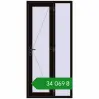 Ціноутворення Вхідні двері 1040x2200 мм REHAU Euro-Design 60 BLACK_BROWN з двох сторін. Ціна: ₴34,069.09
