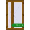 Ціноутворення Вхідні двері 1250x2100 мм REHAU Euro-Design 60 GOLDEN OAK з двох сторін. Ціна: ₴53,421.70
