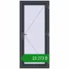Ціноутворення Вхідні двері 845x1925 мм REHAU Euro-Design 60 ANTHRACITE_GREY_STRUKTURAL з двох сторін. Ціна: ₴23,273.06