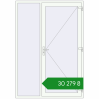 Ціноутворення Вхідні двері 1600x2300 мм REHAU Euro-Design 60 Білий (RAL 9016) з двох сторін. Ціна: ₴30,279.33