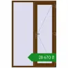Ціноутворення Вхідні двері 1400x2100 мм REHAU Euro-Design 60 WALNUT з двох сторін. Ціна: ₴28,669.56