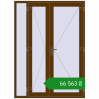 Ціноутворення Вхідні двері 1600x2200 мм REHAU Brillant-Design WALNUT з двох сторін. Ціна: ₴66,563.43