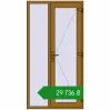 Ціноутворення Вхідні двері 1100x2100 мм REHAU Euro-Design 60 LIGHT_OAK з двох сторін. Ціна: ₴29,735.91