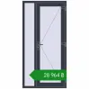 Ціноутворення Вхідні двері 1020x2020 мм REHAU Euro-Design 60 ANTHRACITE_GREY_STRUKTURAL з двох сторін. Ціна: ₴28,963.91