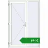 Ціноутворення Вхідні двері 1400x2100 мм REHAU Euro-Design 60 Білий (RAL 9016) з двох сторін. Ціна: €694.43