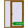 Ціноутворення Вхідні двері 1500x2100 мм REHAU SYNEGO GOLDEN OAK ззовні. Ціна: ₴54,403.72