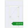 Ціноутворення Вхідні двері 1820x2730 мм REHAU Euro-Design 60 Білий (RAL 9016) з двох сторін. Ціна: ₴30,011.24