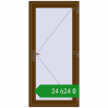 Ціноутворення Вхідні двері 950x2000 мм REHAU Euro-Design 60 WALNUT з двох сторін. Ціна: ₴24,624.41
