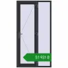 Ціноутворення Вхідні двері 1200x2300 мм REHAU SYNEGO ANTHRACITE_GREY_GLATT з двох сторін. Ціна: ₴51,930.96