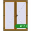 Ціноутворення Вхідні двері 1800x2280 мм REHAU Euro-Design 60 LIGHT_OAK з двох сторін. Ціна: ₴49,918.60