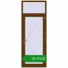Ціноутворення Вхідні двері 900x2400 мм REHAU Euro-Design 60 WALNUT з двох сторін. Ціна: ₴29,975.24