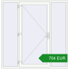 Ціноутворення Вхідні двері 2045x2105 мм REHAU Euro-Design 60 Білий (RAL 9016) з двох сторін. Ціна: 703.84 EUR