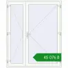 Ціноутворення Вхідні двері 1800x2200 мм REHAU Euro-Design 60 WALNUT ззовні. Ціна: ₴45,076.33