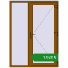Ціноутворення Вхідні двері 1400x1900 мм REHAU Brillant-Design GOLDEN OAK з двох сторін. Ціна: €1,027.83