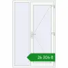 Ціноутворення Вхідні двері 1300x2050 мм REHAU Euro-Design 60 Білий (RAL 9016) з двох сторін. Ціна: ₴26,306.11