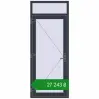 Ціноутворення Вхідні двері 900x2270 мм REHAU Euro-Design 60 ANTHRACITE_GREY_STRUKTURAL з двох сторін. Ціна: ₴27,242.87