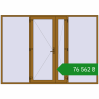Ціноутворення Вхідні двері 3180x2250 мм REHAU Euro-Design 60 LIGHT_OAK з двох сторін. Ціна: ₴76,562.18