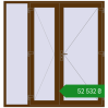 Ціноутворення Вхідні двері 2000x2100 мм REHAU Euro-Design 60 WALNUT з двох сторін. Ціна: ₴52,531.64