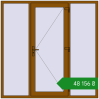 Ціноутворення Вхідні двері 2000x2000 мм REHAU Euro-Design 60 GOLDEN OAK з двох сторін. Ціна: ₴48,155.72