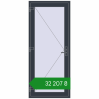 Ціноутворення Вхідні двері 900x2100 мм REHAU Brillant-Design ANTHRACITE_GREY_STRUKTURAL з двох сторін. Ціна: ₴32,206.62