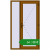 Ціноутворення Вхідні двері 1200x2020 мм REHAU Euro-Design 60 GOLDEN OAK з двох сторін. Ціна: ₴34,038.43