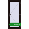 Ціноутворення Вхідні двері 900x2000 мм REHAU Euro-Design 60 BLACK_BROWN з двох сторін. Ціна: ₴25,187.34