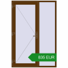 Ціноутворення Вхідні двері 1450x2150 мм REHAU Euro-Design 60 WALNUT ззовні. Ціна: €834.71